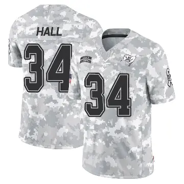 ＃34 Youth Bryce Hall Arctic Camo Limited Tampa Bay Buccaneers 2024 Salute to Service Jersey