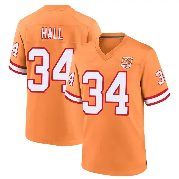 ＃34 Youth Bryce Hall Cream Game Tampa Bay Buccaneers sicle 50th Season Jersey