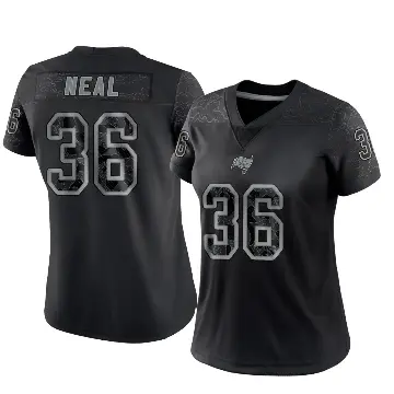 ＃36 Women's Ryan Neal Black Limited Tampa Bay Buccaneers Reflective Jersey