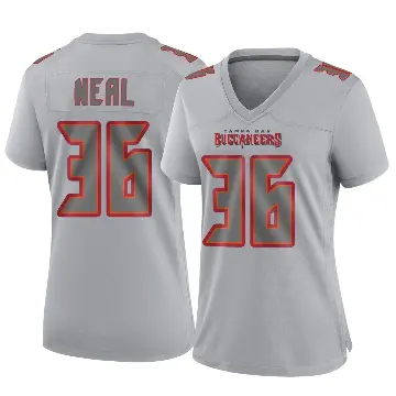 ＃36 Women's Ryan Neal Gray Game Tampa Bay Buccaneers Atmosphere Fashion Jersey