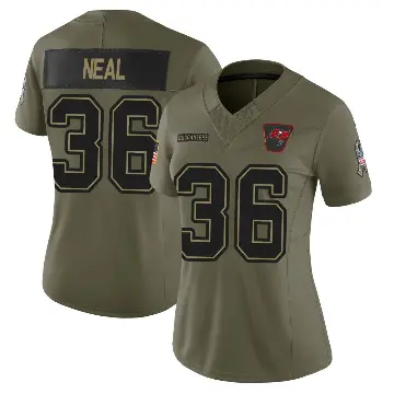 ＃36 Women's Ryan Neal Olive Limited Tampa Bay Buccaneers 2025 Salute to Service Jersey