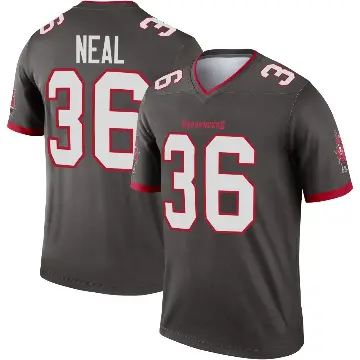 ＃36 Youth Ryan Neal Legend Tampa Bay Buccaneers Pewter Alternate Jersey