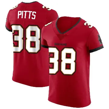 ＃38 Men's Derrek Pitts Red Elite Tampa Bay Buccaneers Vapor Jersey