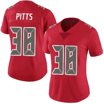 ＃38 Women's Derrek Pitts Red Limited Tampa Bay Buccaneers Team Color Vapor Untouchable Jersey