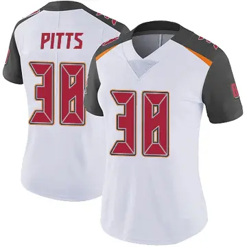 ＃38 Women's Derrek Pitts White Limited Tampa Bay Buccaneers Vapor Untouchable Jersey