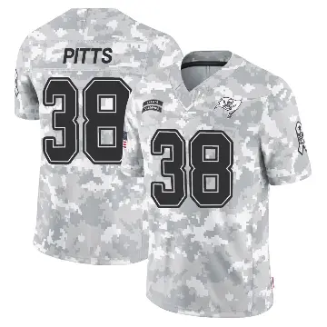 ＃38 Youth Derrek Pitts Arctic Camo Limited Tampa Bay Buccaneers 2024 Salute to Service Jersey