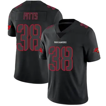 ＃38 Youth Derrek Pitts Black Impact Limited Tampa Bay Buccaneers Jersey