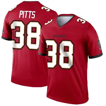 ＃38 Youth Derrek Pitts Red Legend Tampa Bay Buccaneers Jersey