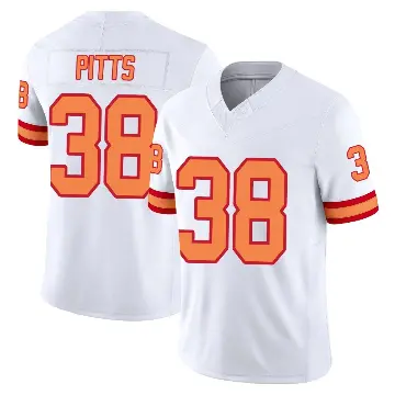 ＃38 Youth Derrek Pitts White Limited Tampa Bay Buccaneers '76 Vapor F.U.S.E. Jersey
