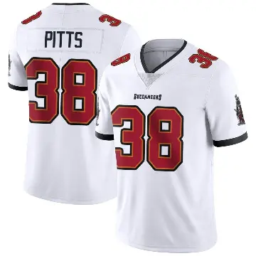 ＃38 Youth Derrek Pitts White Limited Tampa Bay Buccaneers Vapor Untouchable Jersey