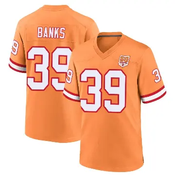 ＃39 Youth Marcus Banks Cream Game Tampa Bay Buccaneers sicle 50th Season Jersey