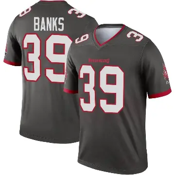 ＃39 Youth Marcus Banks Legend Tampa Bay Buccaneers Pewter Alternate Jersey