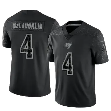＃4 Men's Chase McLaughlin Black Limited Tampa Bay Buccaneers Reflective Jersey