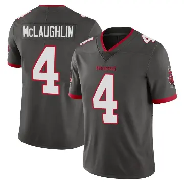 ＃4 Men's Chase McLaughlin Limited Tampa Bay Buccaneers Pewter Alternate Vapor Jersey
