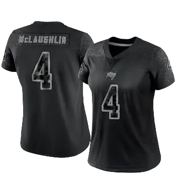 ＃4 Women's Chase McLaughlin Black Limited Tampa Bay Buccaneers Reflective Jersey