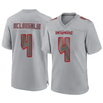 ＃4 Youth Chase McLaughlin Gray Game Tampa Bay Buccaneers Atmosphere Fashion Jersey