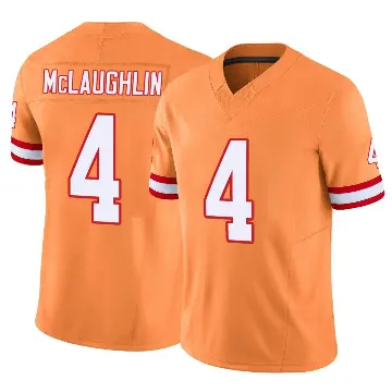 ＃4 Youth Chase McLaughlin Orange Limited Tampa Bay Buccaneers Vapor F.U.S.E. Jersey