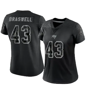 ＃43 Women's Chris Braswell Black Limited Tampa Bay Buccaneers Reflective Jersey