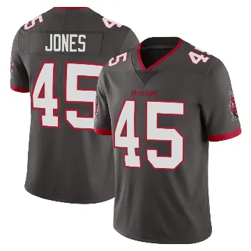 ＃45 Men's Deion Jones Limited Tampa Bay Buccaneers Pewter Alternate Vapor Jersey