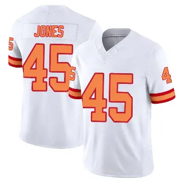 ＃45 Youth Deion Jones White Limited Tampa Bay Buccaneers '76 Vapor F.U.S.E. Jersey