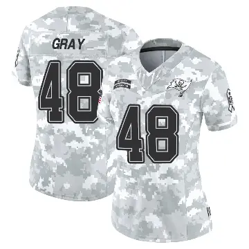 ＃48 Women's J.T. Gray Arctic Camo Limited Tampa Bay Buccaneers 2024 Salute to Service Jersey