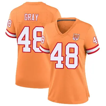 ＃48 Women's J.T. Gray Cream Game Tampa Bay Buccaneers sicle 50th Season Jersey