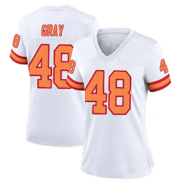＃48 Women's J.T. Gray White Game Tampa Bay Buccaneers '76 Jersey