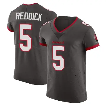 ＃5 Men's Haason Reddick Elite Tampa Bay Buccaneers Pewter Alternate Vapor Jersey