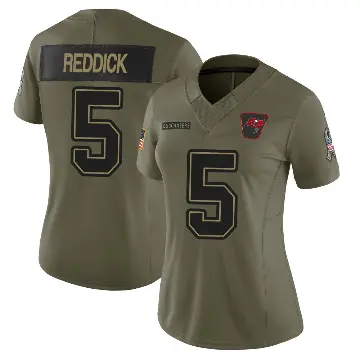 ＃5 Women's Haason Reddick Olive Limited Tampa Bay Buccaneers 2025 Salute to Service Jersey