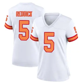 ＃5 Women's Haason Reddick White Game Tampa Bay Buccaneers '76 Jersey