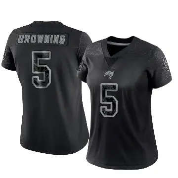 ＃5 Women's Jack Browning Black Limited Tampa Bay Buccaneers Reflective Jersey