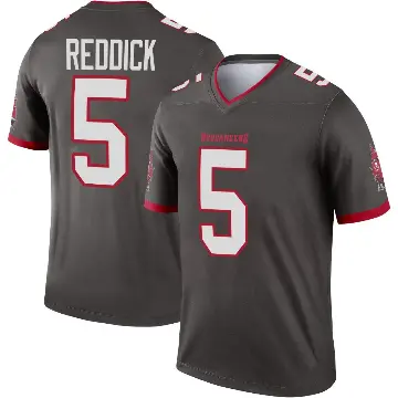 ＃5 Youth Haason Reddick Legend Tampa Bay Buccaneers Pewter Alternate Jersey