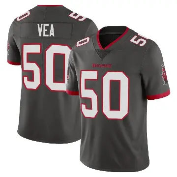 ＃50 Men's Vita Vea Limited Tampa Bay Buccaneers Pewter Alternate Vapor Jersey