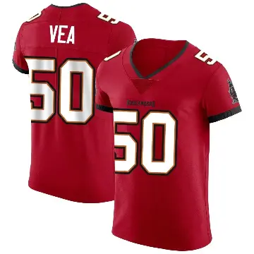 ＃50 Men's Vita Vea Red Elite Tampa Bay Buccaneers Vapor Jersey