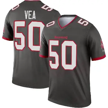 ＃50 Youth Vita Vea Legend Tampa Bay Buccaneers Pewter Alternate Jersey