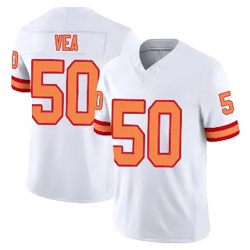 ＃50 Youth Vita Vea White Limited Tampa Bay Buccaneers '76 Vapor F.U.S.E. Jersey