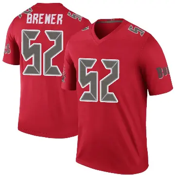 ＃52 Youth C.J. Brewer Red Legend Tampa Bay Buccaneers Color Rush Jersey