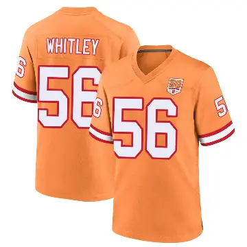 ＃56 Men's Benton Whitley Cream Game Tampa Bay Buccaneers sicle 50th Season Jersey