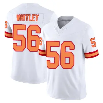 ＃56 Men's Benton Whitley White Limited Tampa Bay Buccaneers '76 Vapor F.U.S.E. Jersey