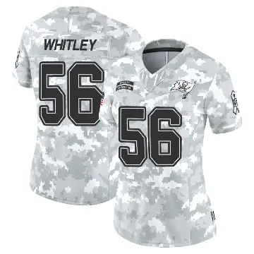 ＃56 Women's Benton Whitley Arctic Camo Limited Tampa Bay Buccaneers 2024 Salute to Service Jersey
