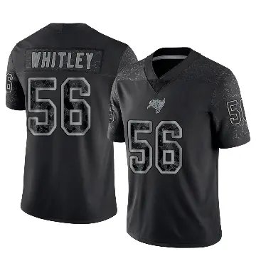 ＃56 Youth Benton Whitley Black Limited Tampa Bay Buccaneers Reflective Jersey