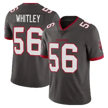 ＃56 Youth Benton Whitley Limited Tampa Bay Buccaneers Pewter Alternate Vapor Jersey