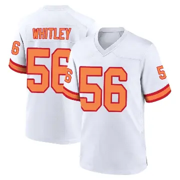 ＃56 Youth Benton Whitley White Game Tampa Bay Buccaneers '76 Jersey