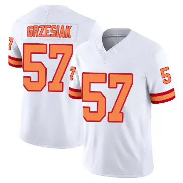 ＃57 Men's Daniel Grzesiak White Limited Tampa Bay Buccaneers '76 Vapor F.U.S.E. Jersey
