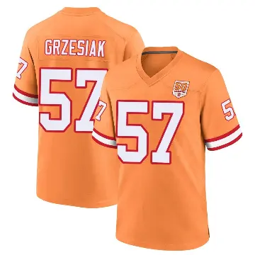 ＃57 Youth Daniel Grzesiak Cream Game Tampa Bay Buccaneers sicle 50th Season Jersey
