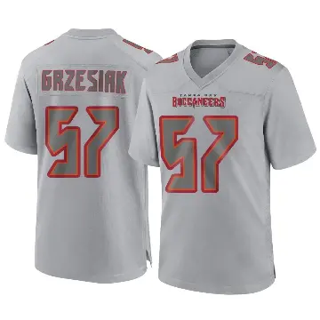 ＃57 Youth Daniel Grzesiak Gray Game Tampa Bay Buccaneers Atmosphere Fashion Jersey