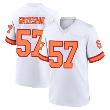 ＃57 Youth Daniel Grzesiak White Game Tampa Bay Buccaneers '76 Jersey