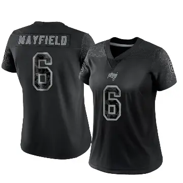 ＃6 Women's Baker Mayfield Black Limited Tampa Bay Buccaneers Reflective Jersey