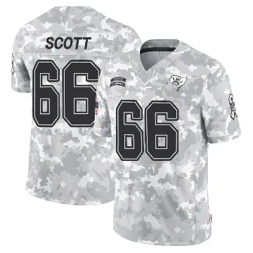 ＃66 Men's Ben Scott Arctic Camo Limited Tampa Bay Buccaneers 2024 Salute to Service Jersey