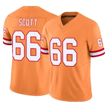 ＃66 Men's Ben Scott Orange Limited Tampa Bay Buccaneers Vapor F.U.S.E. Jersey